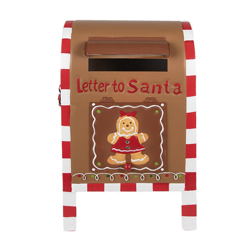 Clayre &amp; Eef Boîte aux lettres de Noël en métal 22x18xH34 cm