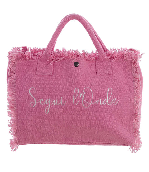 Sac de plage en coton Blanc Mariclò 35x25x14 cm 3 variantes (1 unité)