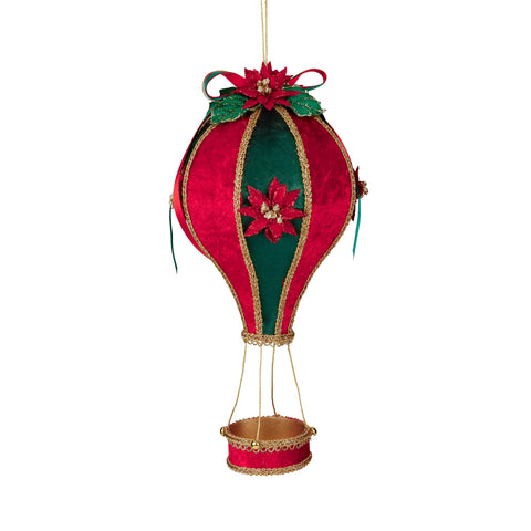 Montgolfière en tissu GOODWILL avec étoiles de Noël 30 cm