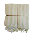 L'Atelier 17 Set 2 asciugamani in cotone con frange "Sorbetto" 11varianti (2pz) - Angelica Home Stabia