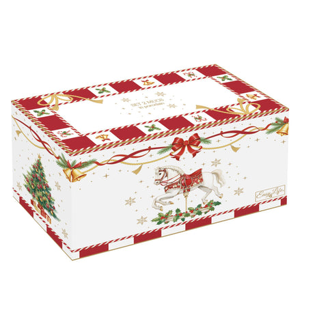 Lot de 2 mugs de Noël en porcelaine Easy Life « Conte de Noël » 300 ml