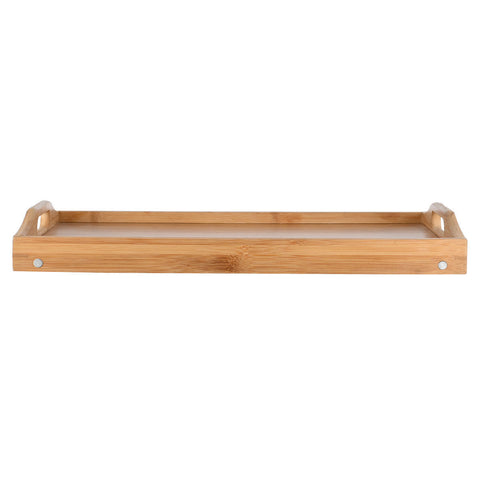 Estia Home Vassoio in bamboo con gambe pieghevoli 50x30xH21cm