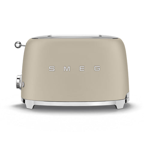 SMEG 2-Slice Stainless Steel Toaster Moonlight Beige 950W 198x310 cm