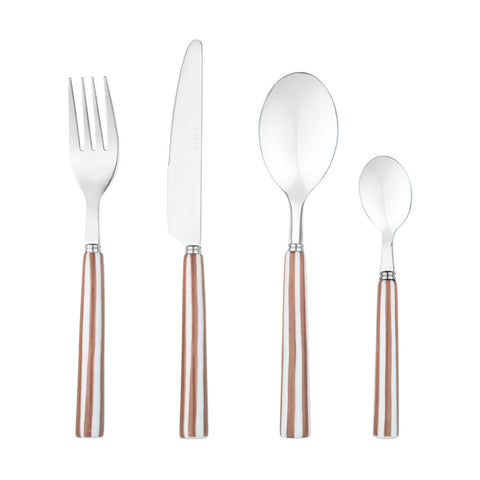 Estia Home Set 16 posate in acciaio inossidabile 18/0 Ligne Rosa