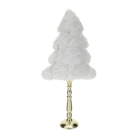 ALBERO PELUCHE BIANCO IMBOTTITO 28X58CM