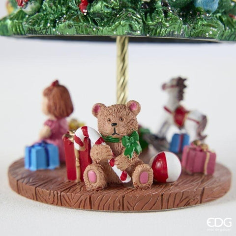 EDG Carillon albero di natale pino poliresina D11 H18 cm