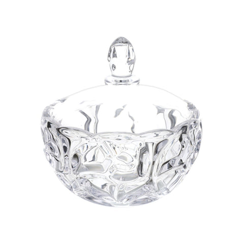 Hervit Porta Bon bon in vetro con coperchio D17xH18 cm - Angelica Home Stabia