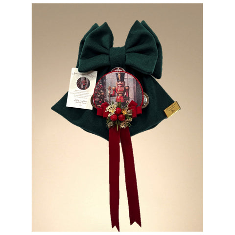 Madame Fioccò Fiocco Tamburo Soldato Schiaccianoci verde H30 cm