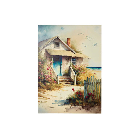 Fabric Clouds Canvas Painting Beach House Shabby Chic 50x70x2.5 cm
