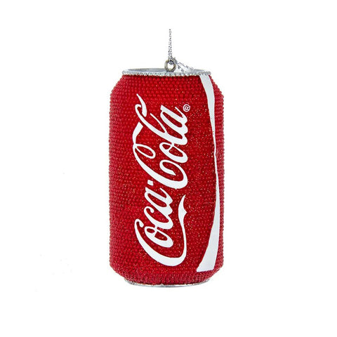 Kurt S. Adler Décoration de sapin de Noël, canette de Coca Cola pailletée H8 cm