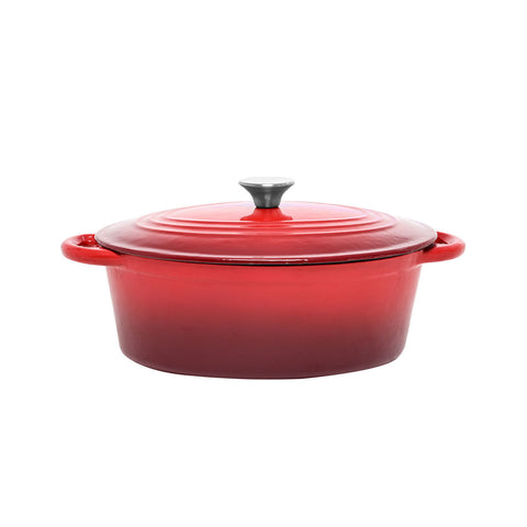 Estia Home Casseruola in Ghisa rivestimento smaltato rosso "Iron Series" 38.7x22.8xH17.5 cm