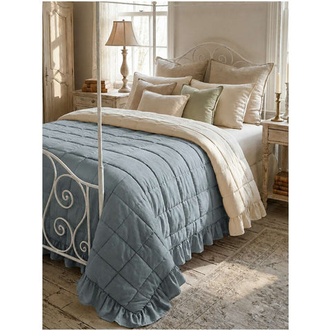 Blanc Mariclò Trapunta singola invernale azzurra/beige "Gala Prestige" 180x260 cm