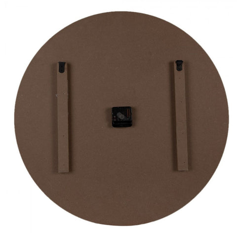 CLAYRE & EEF Orologio da parete in legno bianco e marrone Ø 60x4 cm