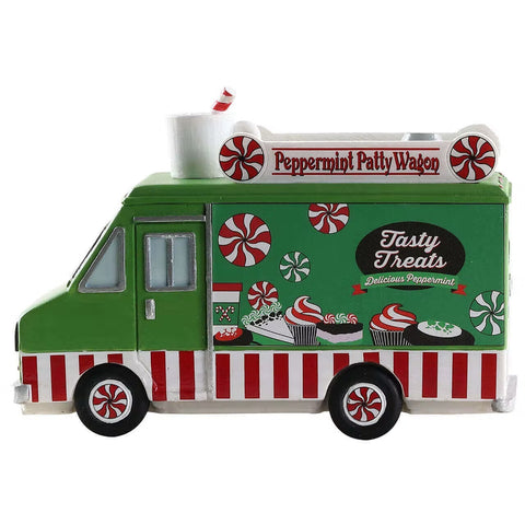LEMAX Set 2 pieces "Peppermint Food Truck" in polyresin H10.1 cm