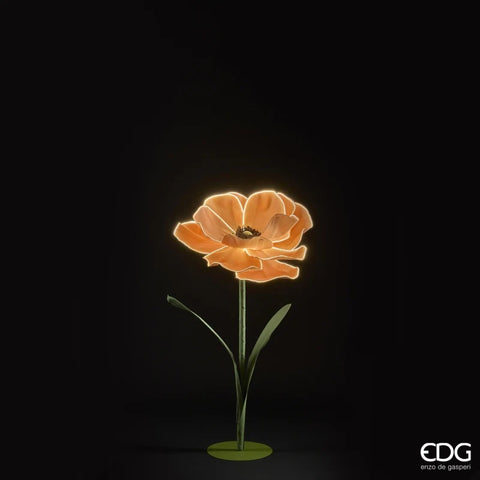 EDG Enzo de Gasperi Fiore Anemone Jumbo grande artificiale luci led D65xH110 cm