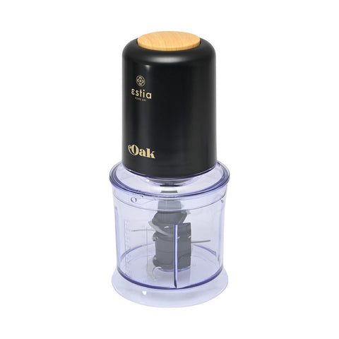 Estia Home Tritatutto elettrico in acciaio 400w "Oak" + ciotola in plastica 0.7lt
