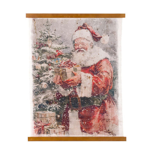 Blanc Mariclò Tela decorativa Babbo Natale "Sogni su Tela" 79x2xH102 cm