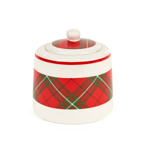 Nuvole di Stoffa Porcelain Christmas sugar bowl "Christmas card" 270 ml