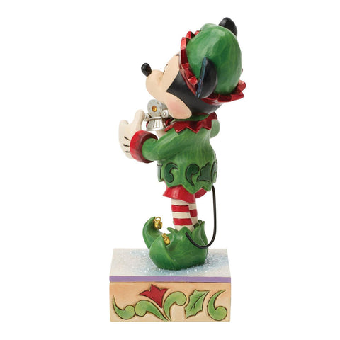 Enesco Disney Statuina di natale Topolino elfo "Special Edition" H19.5 cm