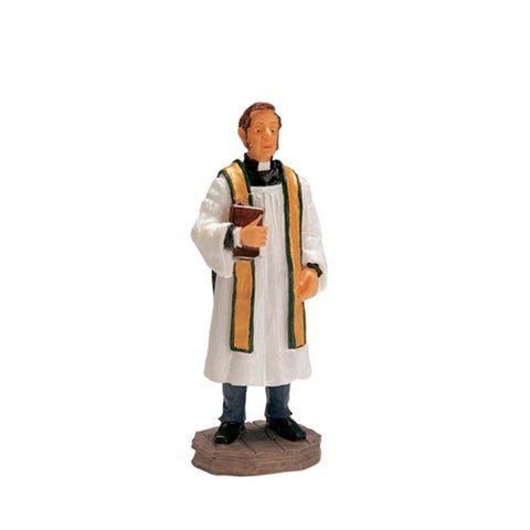 LEMAX Priest "Reverend Smythe" in polyresin H6.7 x 2.5 x 2.2 cm