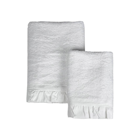 Blanc Mariclò Set 2 asciugamani da bagno in cotone con gala "Sogno" 40x60/60x110 cm 6 varianti(2 unità)