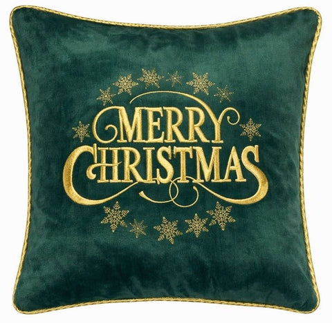 Clodette Cuscino arredo di Natale "Merry Christmas" 45x45 cm 3 varianti(1 unità)