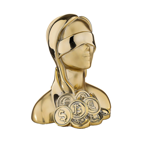 Bongelli Preziosi Scultura Dea Bendata Bitcoin 12x15 cm 5 varianti(1 unità)