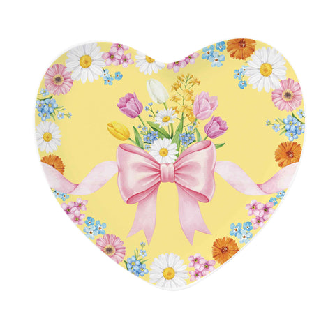 Easy Life Piatto cuore di pasqua in porcellana "Egg Hunt" 20x19 cm 6 varianti(1 unità)