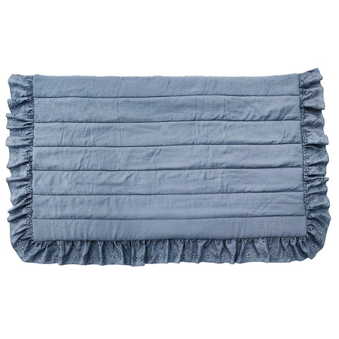 Blanc Mariclò Set of 2 Blue Pillow Covers "Sugar Watercolor" 50x80 cm