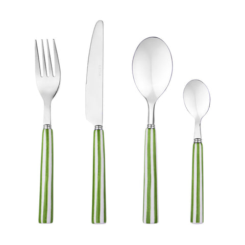 Estia Home Set 16 posate in acciaio inossidabile 18/0 Ligne Verde