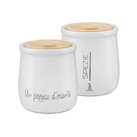 La Porcellana Bianca Barattolo porta spezie "Gli Onesti" 180 ml