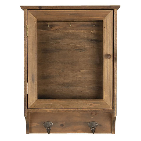 CLAYRE & EEF Cassetta portachiavi legno marrone 30x8x40 cm