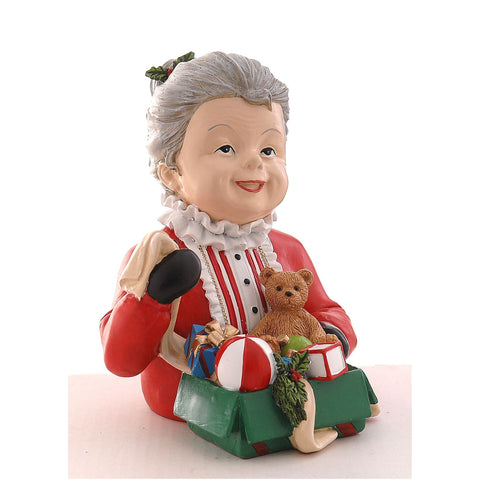 Figurine Vetur en résine, Mère Noël avec jouets, 20 cm