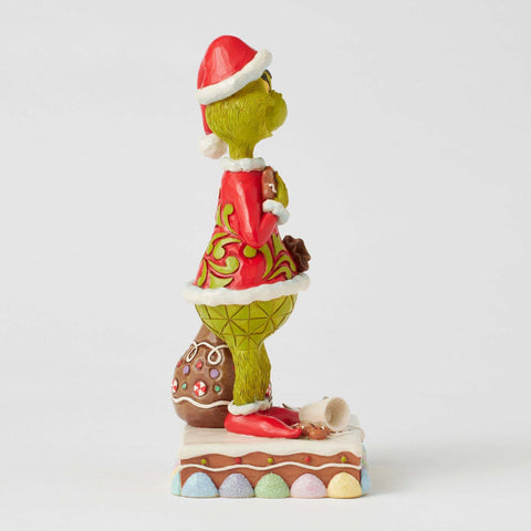 Figurine de Noël Grinch Enesco Jim Shore avec biscuits H 20,5 cm