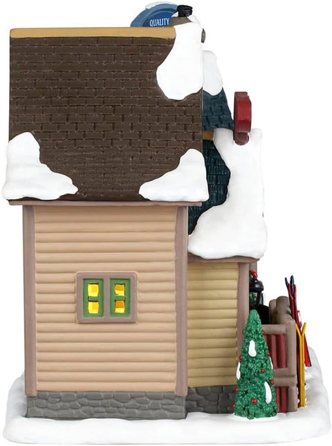 LEMAX Edificio luci led "Bighorn Peak Mountain Sports Snow Gear" H15.5x18x12 cm