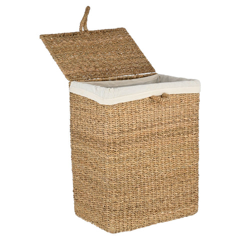 Estia Home Cestino Porta Biancheria in vimini "Nerina" 46x31xH55 cm