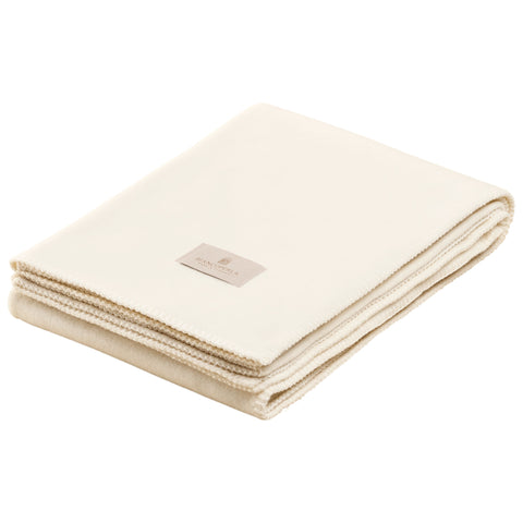 Bianco Perla Coperta matrimoniale invernale in pile e "Bamboo" 220x270 cm