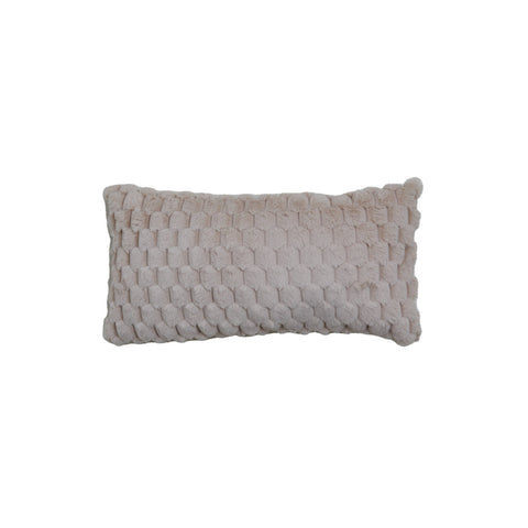 Light & Living Cuscino arredo effetto velluto beige "Vienne" 60x30 cm