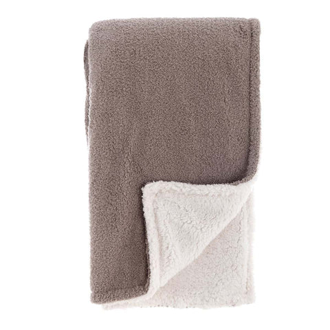 Plaid Sherpa Blanc Mariclò « Soft Essential » 140x170 cm 4 variantes (1 unité)