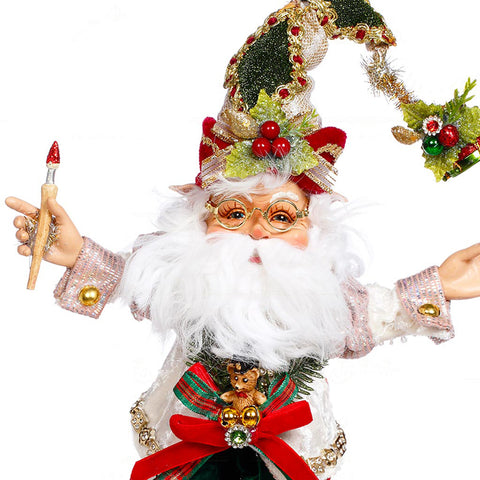 GOODWILL Mark Roberts Elf Santa Claus, handmade H32 cm