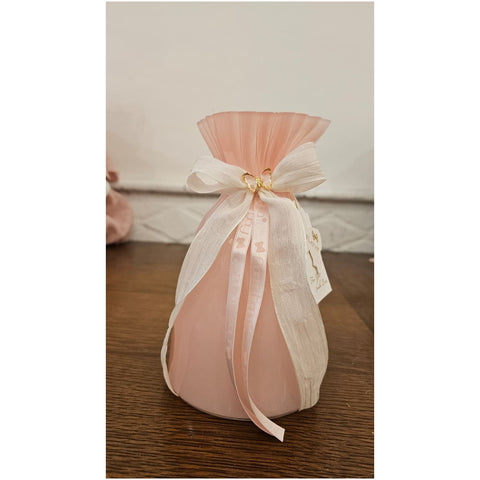 Fiori di Lena Vaso in vetro con applicazione Farfalla D12xH20 cm 5 varianti(1 unità) - Angelica Home Stabia