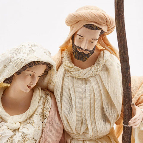 EDG - Enzo De Gasperi Lord Holy Family nativity figurine in resin H32 cm