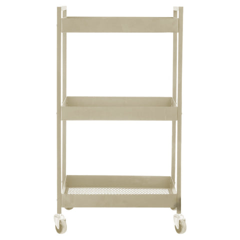 Estia Home Carello organizzativo 3 livelli in metallo crema 43.5x30.5xH79.5 cm