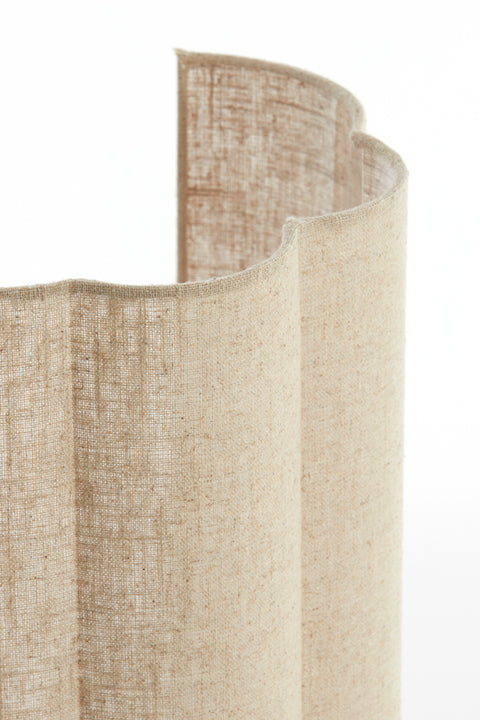 Light & Living Applique murale en tissu beige "Fringe" 26x15xH40 cm