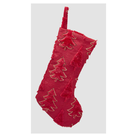 EDG Calza epifania natalizia con decoro pini H51 cm 2 varianti(1 unità)