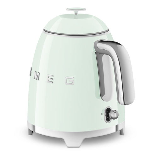 SMEG Smeg Mini Kettle in pastel green stainless steel, 50s 200x200x152mm
