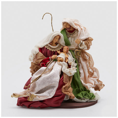 Figurine EDG Nativité Roi Sainte Famille en résine H40 cm