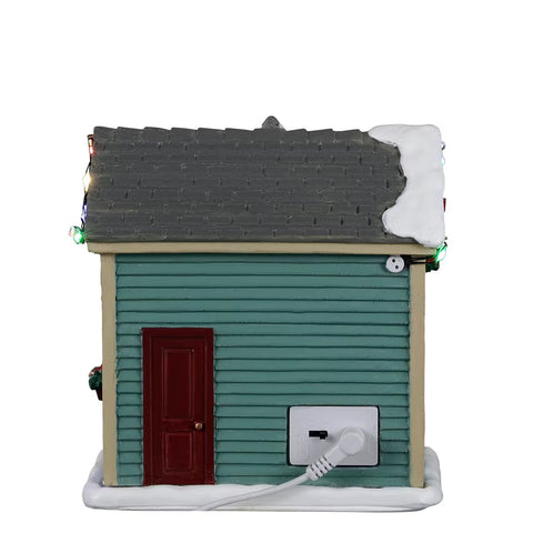 LEMAX LED illuminated building "Mom's She Shed" in resin H13.6 x 13.2 x 8.2 cm