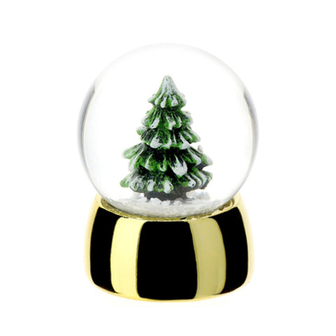 Hervit Boule à neige Sapin de Noël 3,5xH4,5 cm