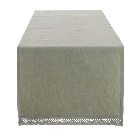 Chemin de table en coton Blanc Mariclò « New Infinity » 45 x 140 cm, 3 variantes (1 unité)